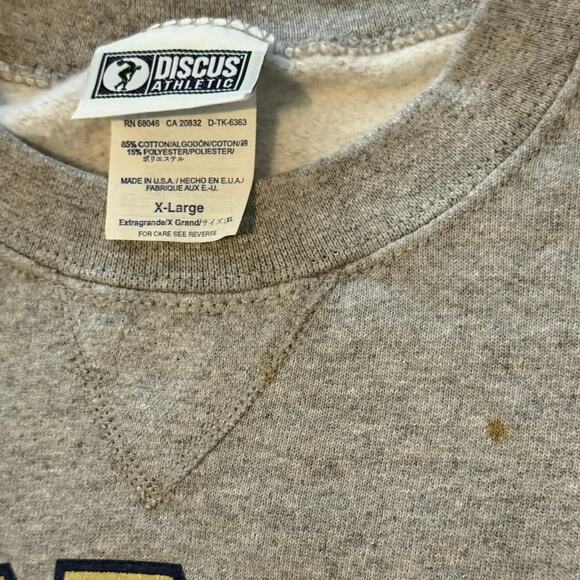 Vintage 90s Georgia Tech Toyota Gator Bowl Grey College Crewneck Adult XL - Picture 3 of 6